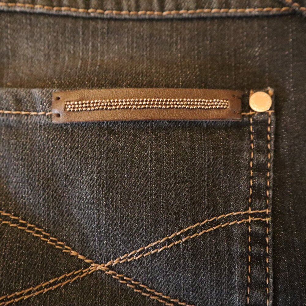 Brunello Cucinelli Black Jeans Distressed Skinny Denim Monili Trim IT 46 USA 10 - Picture 6 of 9